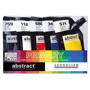 Akrylfärgset Sennelier Abstract - Intro set 5 x 120ml