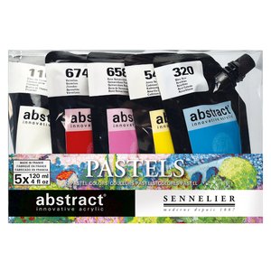 Akrylfärgset Sennelier Abstract - Pastel set 5 x 120ml