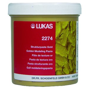 Akrylmedium Lukas - Structure Paste Gold