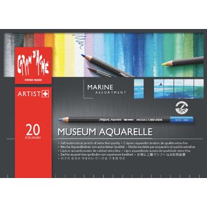 Akvarellpennset Caran D´Ache Museum - Marine 20 pennor