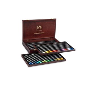 Akvarellpennset Caran D´Ache Museum - Wooden Box 76 pennor