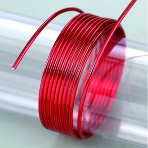 Aluminiumtråd ø 2 mm - röd 5 m / ~ 42 g