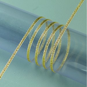 Band lurex 3 mm - 100 meter - guld