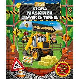 Barnbok Stora maskiner gräver en tunnel - JCB (3D-omslag)