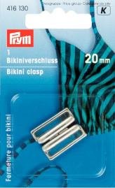 Bikinispänne metal 20mm silverfärg 1 st