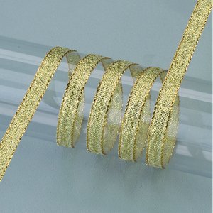 Dekorband guld 6 mm - 50 meter - guld