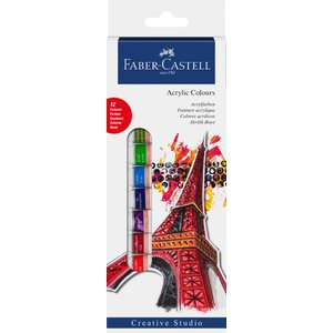 Faber-Castell Akrylfärgset 14ml - 12 färger