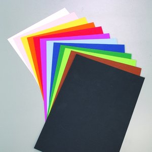 Färgat papper 50 x 70 cm - 10 ark - 130 g/m²