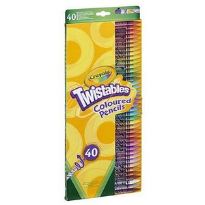 Färgpennor Crayola Twist - 40 pennor