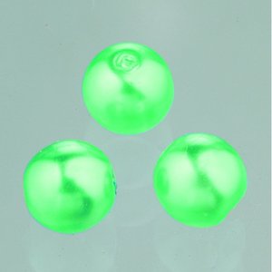 Glaspärlor vax lyster 6 mm - smaragdgrön 40 st.