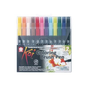 Koi Color Penselpenna - 12 pennor