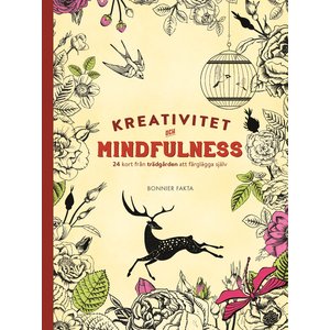 Kreativitet och mindfulness - 24 kort från trädgården att färglägga och skicka