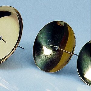 Ljushållare med stift ø 50 mm - guld 4 st.