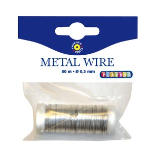 Metalltråd 80 m - Guld och Silver