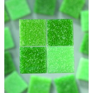 MosaixPro - glasmosaik 10 x 10 mm - grön mix 1.000 g ~ 1