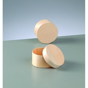 Plywoodask ø 65 mm H 40 mm - obehandlat rund