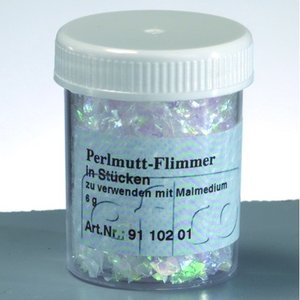 Pärlemoglitter - 6 g i bitar