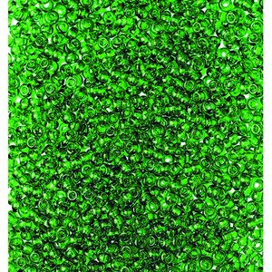 Rocaillespärlor genomskinliga - halvgrön