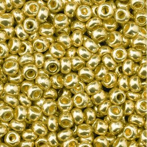 Rocaillespärlor metallic - åldrat guld