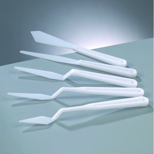 Spatel plast 17 - 19 cm - vit 5 delar