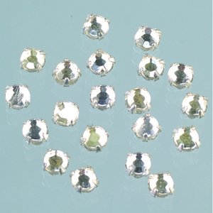 Strasstenar ø 3-5 mm - kristall 20-pack fastsys