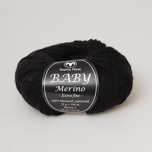 Svarta Fåret Baby Merino garn 25g