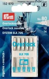 Symaskinsnålar Overlock 80-90 blandning Syst ELX705 5 st