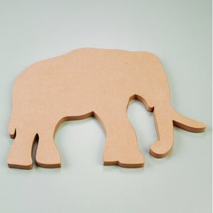 Väggskylt 50 x 35 x 2 cm - elefant