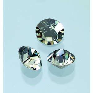 Ädelstenar Swarovski ø 3-5 mm - svart diamant