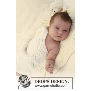 Baby Cloud by DROPS Design - Baby Filt Stick-mönster 70x94 cm