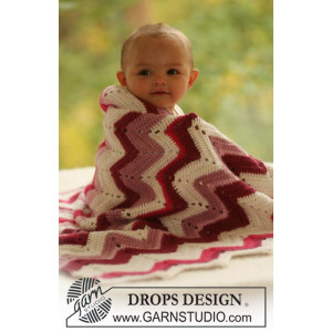Baby Snug by DROPS Design - Filt Virk-mönster 65x83 cm eller 75x83 cm