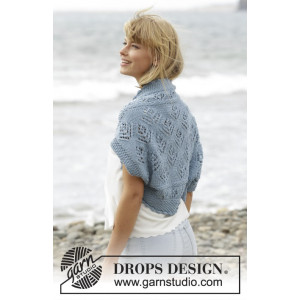 Beach Bolero by DROPS Design - Bolero Stick-opskrift strl. S/M - XXXL