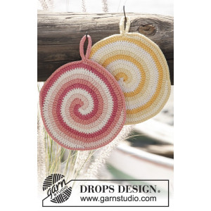 Candy Daze by DROPS Design - Grytlappar Virkmönster
