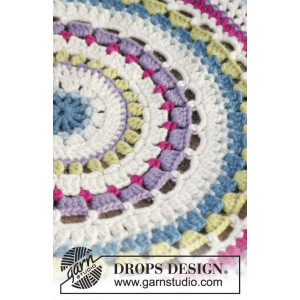 Color Wheel by DROPS Design - Matta Virk-mönster 94 cm