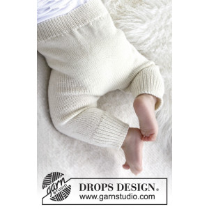 Cozy and Cute by DROPS Design - Baby Byxor Stick-mönster  strl. 1/3 md