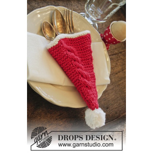Dinner At The Kringles by DROPS Design - Bestickhållare Stick-opskrift