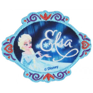 Disney Frost Strykmärke Elsa med Text 6