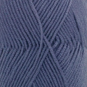 Drops Merino Extra Fine Garn Unicolor 13 Jeansblå