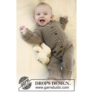 Happy Days by DROPS Design - Baby Dräkt Stick-mönster strl. 1/3 mdr -