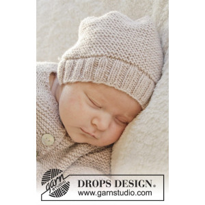 In my dreams by DROPS Design - Baby Mössa Stick-mönster strl. Prematur