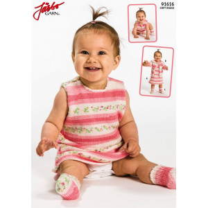 Järbo Babyklänning och Tröja med matchande Raggsockor - set Stick-möns