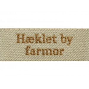 Label Hæklet by Farmor Sandfärgad