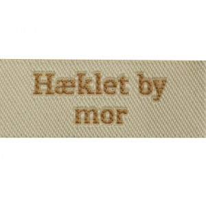 Label Hæklet by Mor Sandfärgad