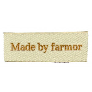 Label Made by Farmor Sandfärgad