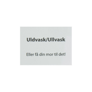 Label Uldvask Vit - 1 st.