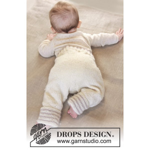 Little Darcy Pants by DROPS Design - Baby Byxor Stick-mönster strl. 0/