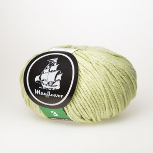 Mayflower Cotton 3 Garn Unicolor 348 Pistage
