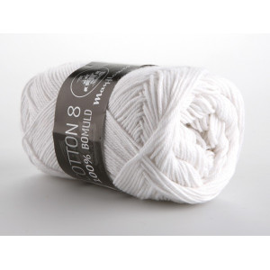 Mayflower Cotton 8/4 Garn Unicolor 1402 Vit