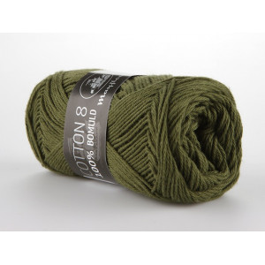 Mayflower Cotton 8/4 Garn Unicolor 1487 Armygrön