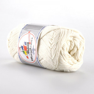 Mayflower Cotton 8/4 Junior Garn Unicolor 1401 Natur